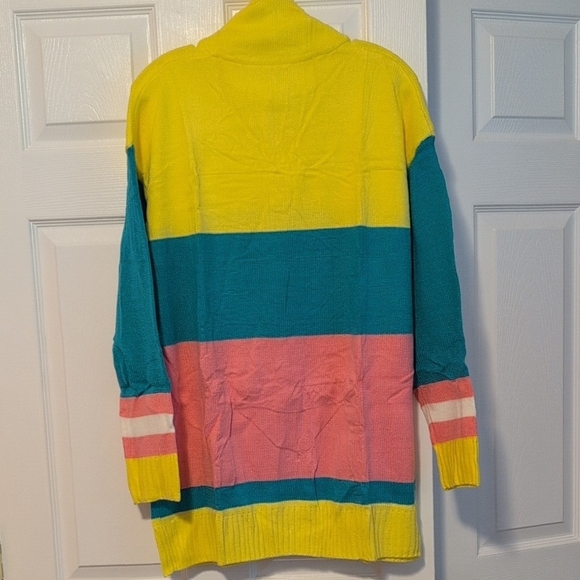 Colorful 1/4 Zip SKI Pullover Sweater - Picture 6 of 7